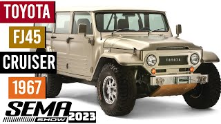 Toyota Land Cruiser FJ45 SEMAs Hidden Gem The Retro Cruiser Returns To SEMA Show In Style 2023 [upl. by Adnovoj]