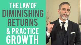 The Law of Diminishing Returns amp Practice Growth  Dental Practice Management Tip [upl. by Sonnnie]