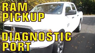 Ram Pickup diagnostic port location [upl. by Sinned]