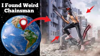 I found weird chainsman ⛓️😱🤯 on google maps and google earth 🌎🔍 maps earth ingoogleearth08 [upl. by Oinigih]