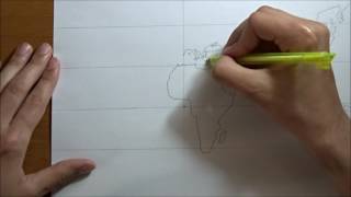 Dünya haritası nasıl çizilir  How to draw world map [upl. by Dirgni]