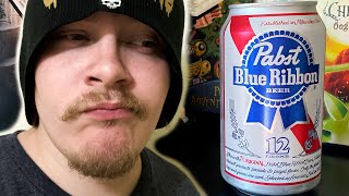 Josh Reviews Pabst Blue Ribbon  Booze On The Brain [upl. by Revlys383]