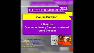 Electro Technical Officer ETO Details [upl. by Hilda485]