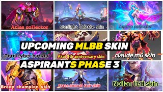 ALL UPCOMING SKIN 2024 BRODY CHAMPION SKINPHASE 3 ASPIRANTS EVENT MLBB [upl. by Astred103]