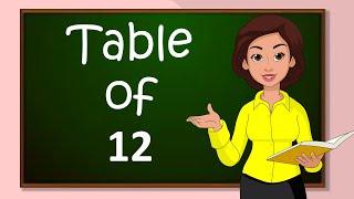 Table of 12  Learn Multiplication  Table of 12 x 1  12  Times Table  Elearning Studio [upl. by Clarisa]