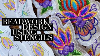 How to Design Beadwork Using Stencils [upl. by Anitnas]