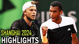 Felix Auger Aliassime vs Alexandre Muller Round 1 Highlights  Shanghai 2024 [upl. by Duky]