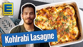 Kohlrabi Lasagne  Low Carb Lasagne mit Kohlrabi [upl. by Orji]