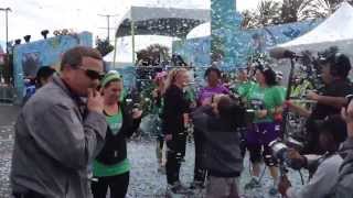 Last finisher crosses finish line at runDisney Tinkerbell half marathon Confetti time [upl. by Nerraj]