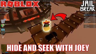 THE BEST HIDING SPOT EVER  Roblox Jailbreak Hide and Seek with JoeyDaPlayer [upl. by Jessa]