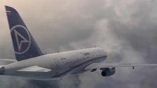 Sukhoi Civil Aircraft Flight 36801  Crash Animation [upl. by Revert729]