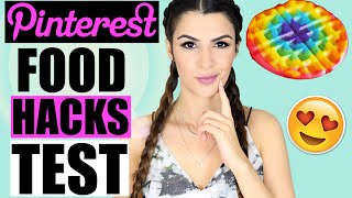 PINTEREST FOOD HACKS GETESTET  KINDOFROSY [upl. by Kaenel733]