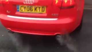 Audi A4 20t fsi quattro milltek non resonated exhaust tur [upl. by Torto767]