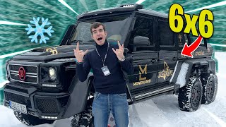 ANDARE SULLA NEVE CON IL CLASSE G 6x6 AMG da 1 MILIONE di EURO [upl. by Ayrb]