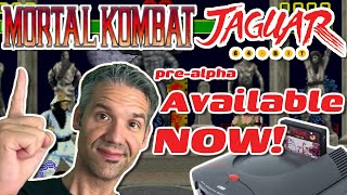 MORTAL KOMBAT Atari Jaguar PreAlpha AVAILABLE NOW  Jaguar Homebrew [upl. by Ynattir48]