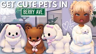 HOW TO GET PUPPIES IN BERRY AVENUE 🐶🦴 [upl. by Reggie]