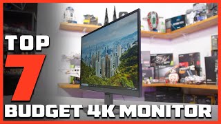 Top 7 Best Budget 4K Monitors for CrystalClear Visuals [upl. by Fai]