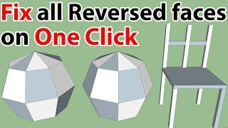 Reversing multiple faces on One Click in SketchUp [upl. by Winson]