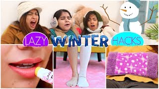 6 LAZY WINTER HACKS  LifeSaving Skincare Beauty Fun Anaysa [upl. by Aicemak]