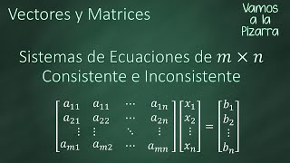 Sistemas de Ecuaciones de mxn Consistente e Inconsistente [upl. by Elbas110]