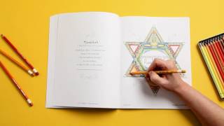 Hebrew Illuminations Coloring Book A Coloring Journey Through the Jewish Holy Days by Adam Rhine [upl. by Delcine971]