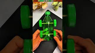 How to make a simple bottle car at home trending shortsfeed shorts viral carcraft autocraft [upl. by Lyret545]