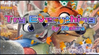 Shakira  Try Everything Lyrics Video  From Zootopia [upl. by Katherina]