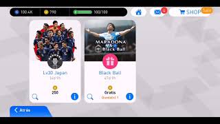 100 Consigue a MARADONA u otra BOLA NEGRA  Maradona amp Black Ball  PES 18 Mobile [upl. by Byrann]