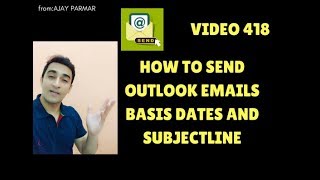 Learn MS Excel Video 418 Case study VBA Send Email based date range and subject [upl. by Rebmyt977]