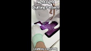 How to Quilt Night Light  Easy Machine Quilting Pattern for Beginners [upl. by Jerrome]