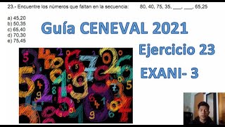 EXANI III 2021 Pensamiento Matemático Ejercicio 23 [upl. by Aoht974]