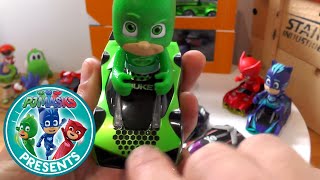 Catboy Owlette amp Gekko Racing PJ Masks Toys  PJ Masks Official [upl. by Winson]