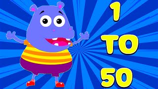 1 to 50 Number Song for Preschool Kids by Bud Bud Buddies [upl. by Ettelrahc]