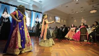 O Jiji  Dance Performed by the Bride Arpita and her Sister Nikita [upl. by Hunt364]