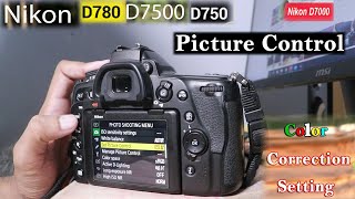 How to set colour in nikon in Hindi  D7000 D780 D750 D7200 D7500 nikonind Nikonasia [upl. by Fielding578]