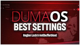 Dumaos BEST SETTINGS Region Lock Antibufferbloat XR 300 450 500 1000 Netduma R1 R2 [upl. by Malony607]