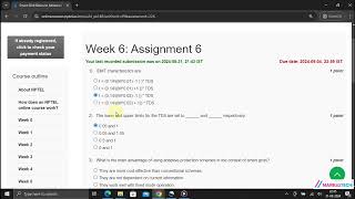 NPTEL Smart Grid Basics to Advanced Technologies Week6 Assignment 6 Solution July 2024 [upl. by Ahsaelat]