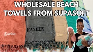 How to Customize Wholesale Beach Towels From SupaSoft  Unboxing New Business Accessories [upl. by Jennings231]