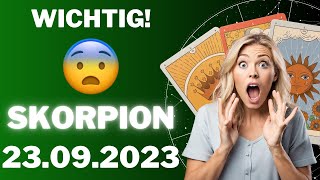 SKORPION ♏️💡 LEBENSVERÄNDERNDER TIPP 🔮 Horoskop  23September 2023 skorpion tarot [upl. by Jeanie828]