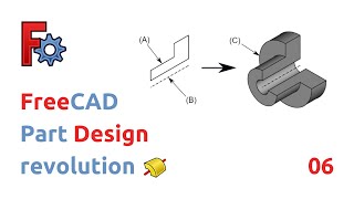 freecad  part design  revolution [upl. by Puklich642]