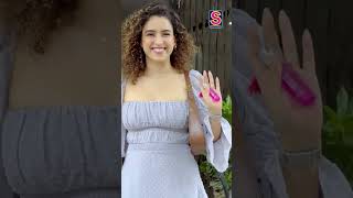 Whats Sanya Malhotra Hiding In Her Hand Paparazzi Suspects Its A Big Surprise  N18S  shorts [upl. by Yerrok]