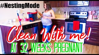 CLEAN WITH ME AT 32 WEEKS PREGNANT CLEANING MOTIVATION 2021 ULTIMATE CLEAN WITH ME APARTMENT [upl. by Suiddaht543]