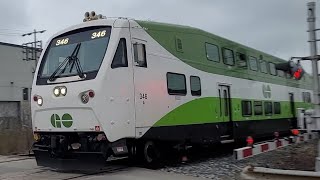 Emergency HornNice Driver GO 1977 Niagara Express  346 With 627 In Hamilton Ontario [upl. by Loralyn254]