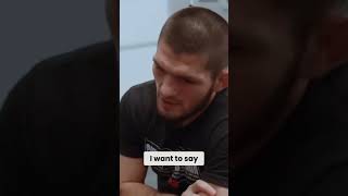 KHABIB NURMAGOMEDOV quotNOBODY IS PERFECT BUT RELIGION IS PERFECTquot muslim shorts [upl. by Holbrooke]