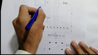 Foundation and Footing Drawing Sections  How to study Foundation drawing [upl. by Kcid813]