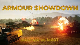 BMD4M vs M60T  Armour Showdown  SQUAD [upl. by Aleekahs]