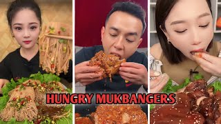 Mukbang Eating Chinese food Asmr eating pork meat amp Chinese seafood youtube [upl. by Dnomar389]