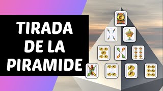 APRENDER TIRADAS DE CARTAS O BARAJAS ESPAÑOLAS TIRADA DE LA PIRAMIDE [upl. by Maag]