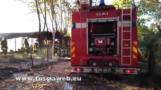 Montefiascone In fiamme ristorante sul lago [upl. by Bohrer]