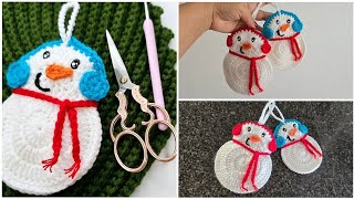 ¡Increíblemente Fácil TEJE A CROCHET CON SOBRANTES en minutos y Decoración Navideña [upl. by Trina]